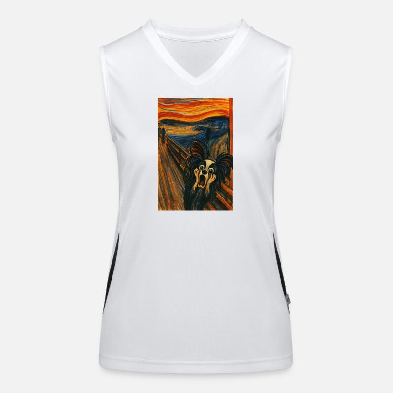 Der Schrei Papillon Jesko Funktionelles Kontrast-Tank Top für Frauen