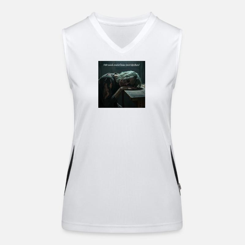 Don't interfere with thinking! Women's Functional Contrast Tank Top