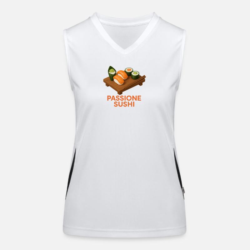 Sushi-Boot Funktionelles Kontrast-Tank Top für Frauen