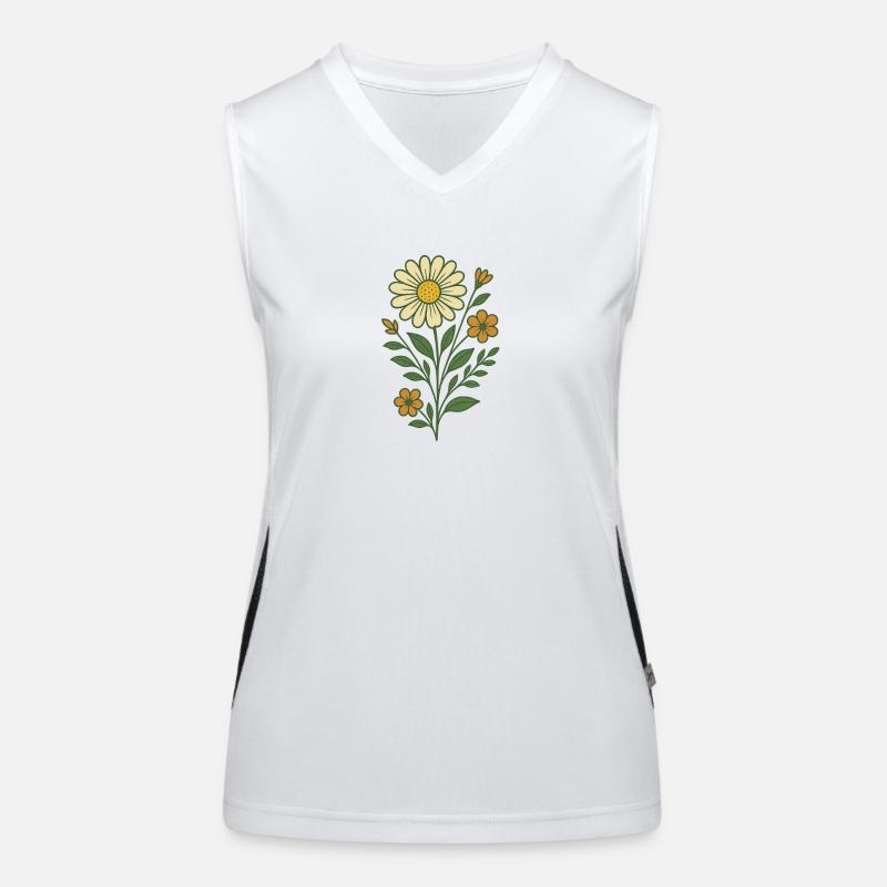 Blumentstrauß Funktionelles Kontrast-Tank Top für Frauen
