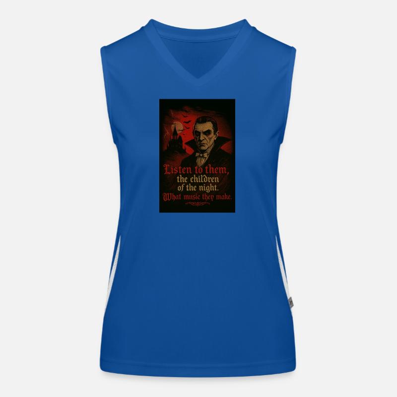 Gothic Dracula – Kinder der Nacht T-Shirt Funktionelles Kontrast-Tank Top für Frauen
