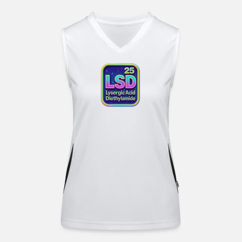 Neon Psychedelisch Acid Retro Funktionelles Kontrast-Tank Top für Frauen