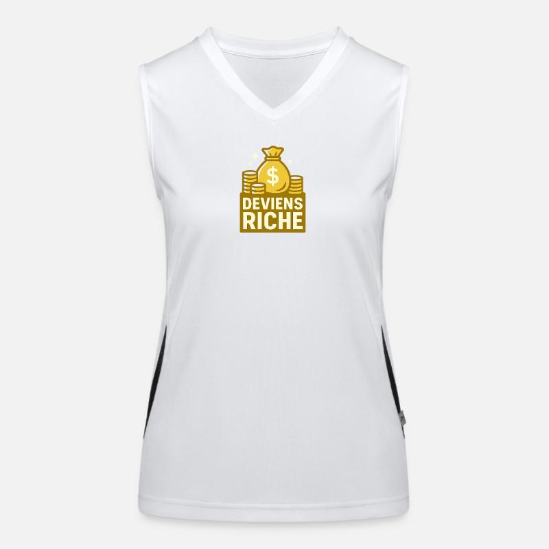 Reich werden Funktionelles Kontrast-Tank Top für Frauen