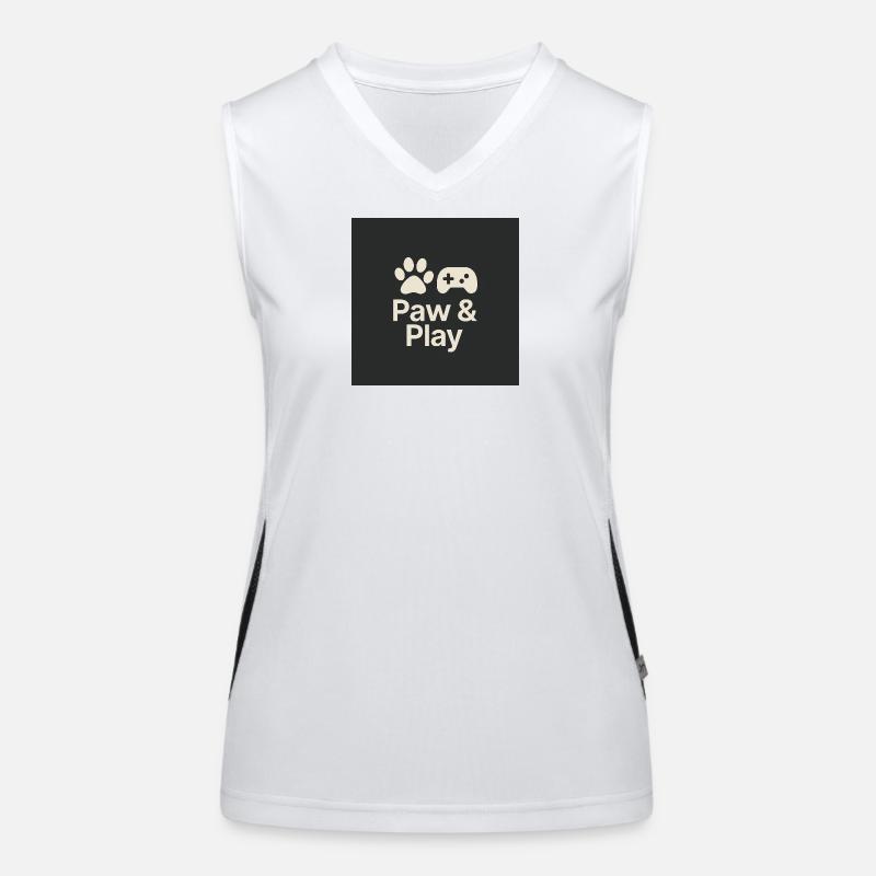 Paw & Play Funktionelles Kontrast-Tank Top für Frauen