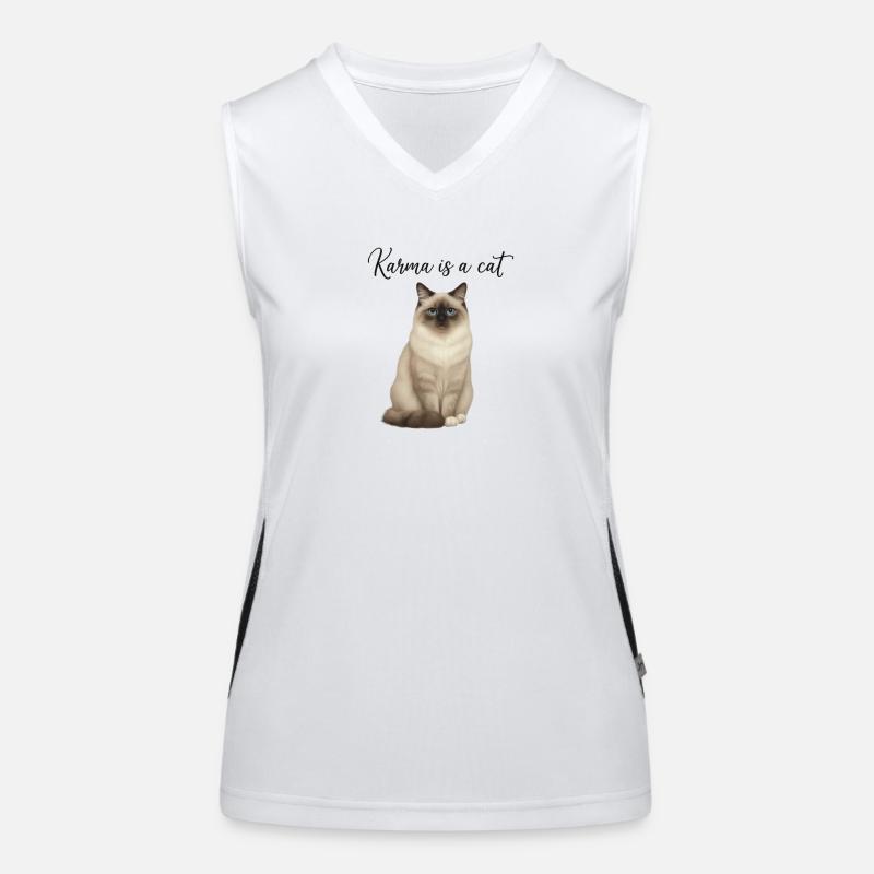 Ragdoll - Karma est un chat Débardeur respirant contrasté Femme