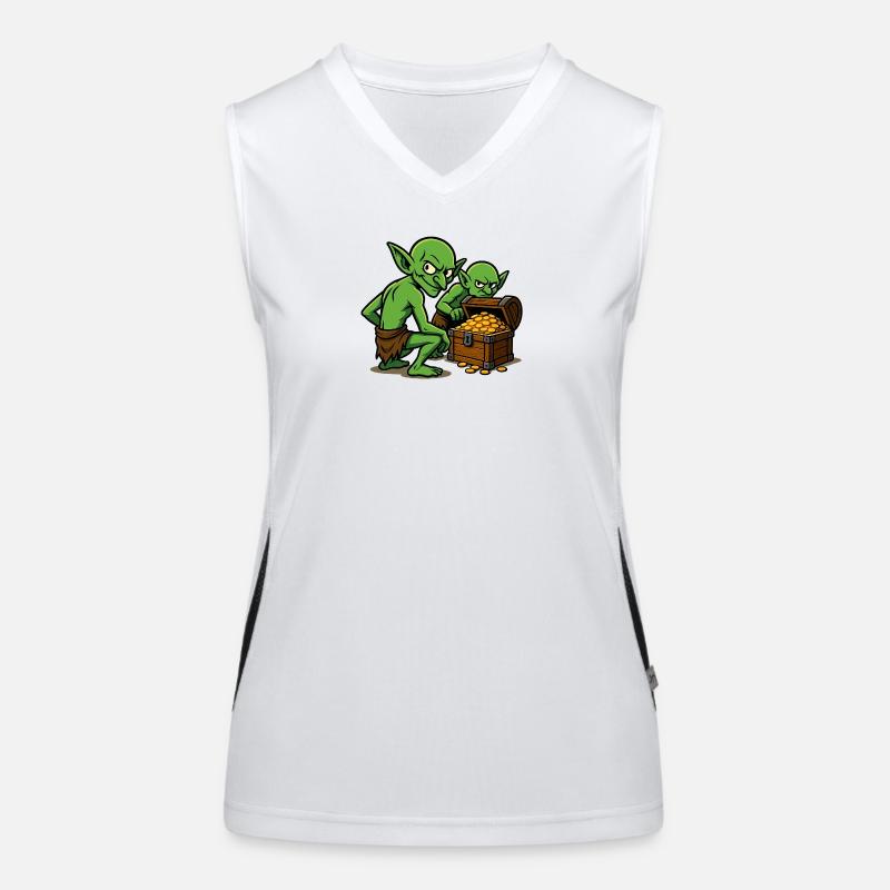 Green Goblin Treasure Women's Functional Contrast Tank Top