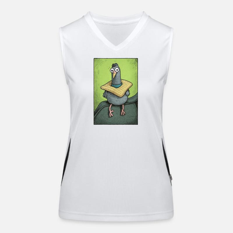 Sir Gurrington sits Women's Functional Contrast Tank Top