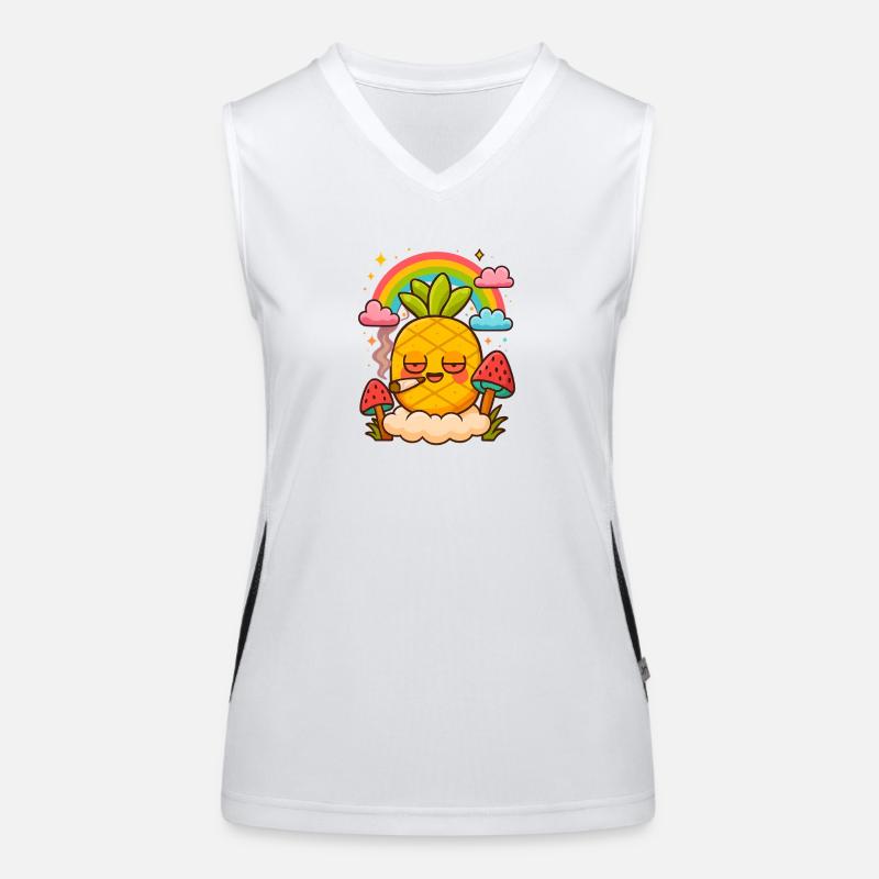 Pineapple 🍍 Express Funktionelles Kontrast-Tank Top für Frauen