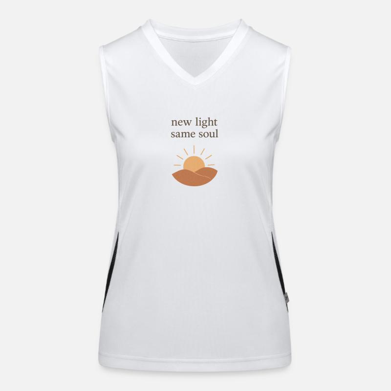 New light same soul Funktionelles Kontrast-Tank Top für Frauen