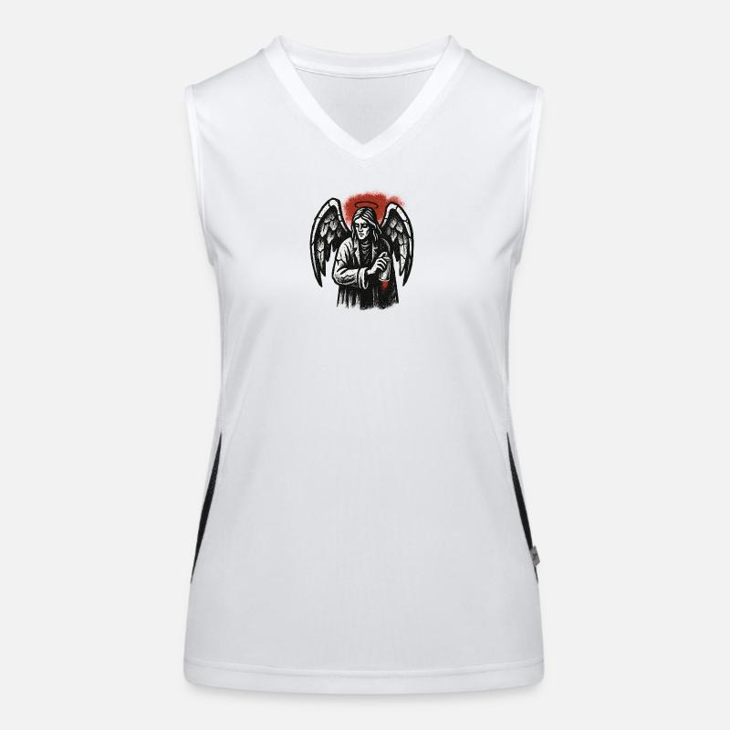 Ange avec l’intention de graffiti Débardeur respirant contrasté Femme