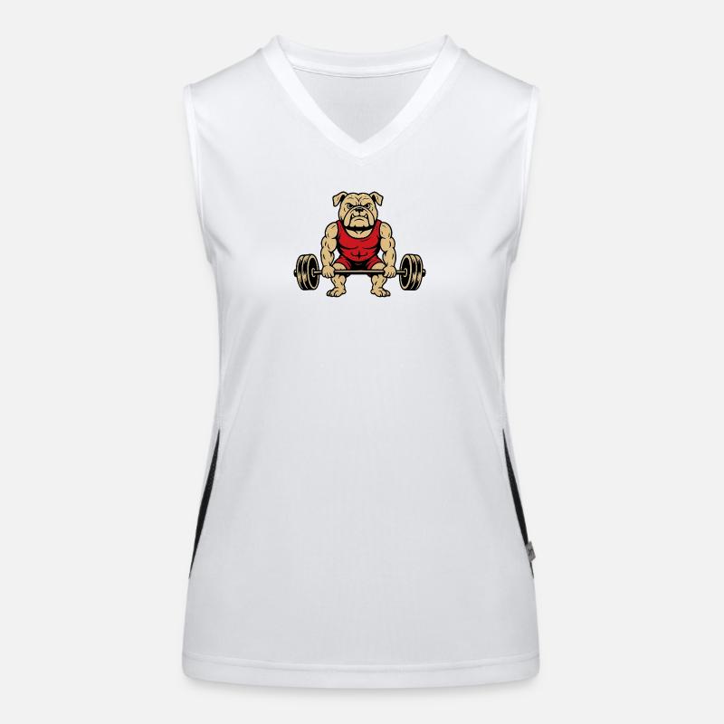 Bodybuilder Bulldog Women's Functional Contrast Tank Top