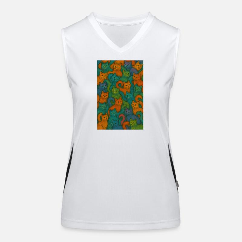 feline Women's Functional Contrast Tank Top