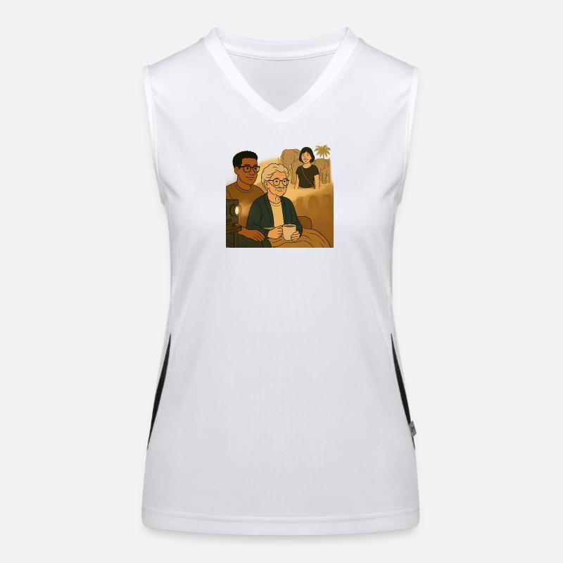 Oma mit dem Enkel Funktionelles Kontrast-Tank Top für Frauen