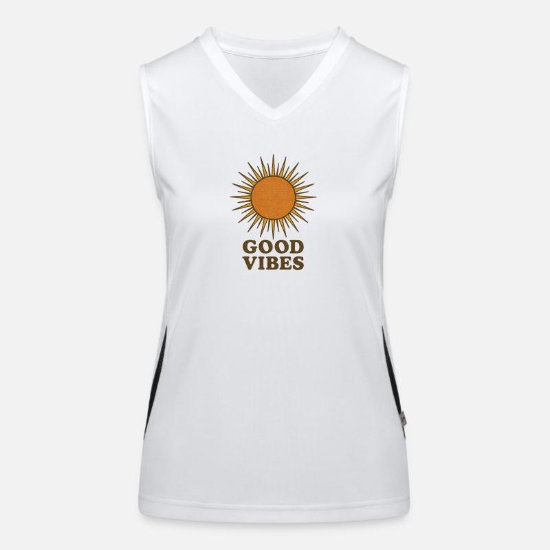 Strahlende Sonne - Gute Stimmung Funktionelles Kontrast-Tank Top für Frauen