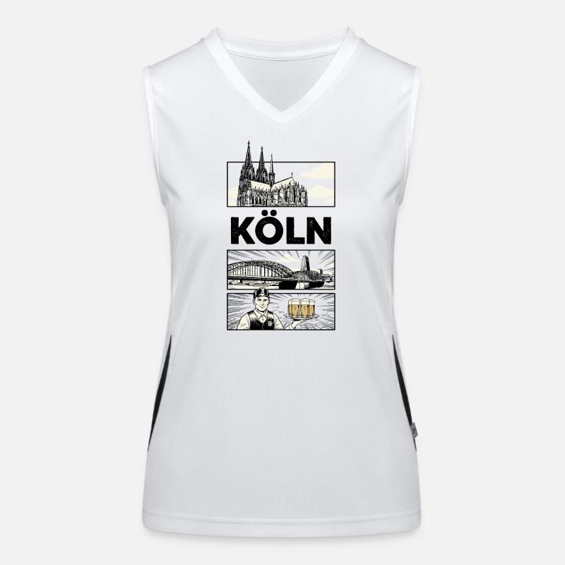 Gothic Cathedral Beer Bearer Women's Functional Contrast Tank Top