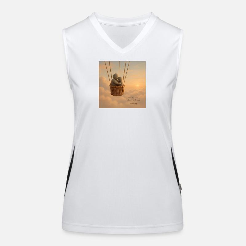 Skybound Whispers Embrace Women's Functional Contrast Tank Top