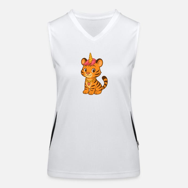 3FB915EE-0D84-48D6-9A40-E3549CD1DBD6 Funktionelles Kontrast-Tank Top für Frauen