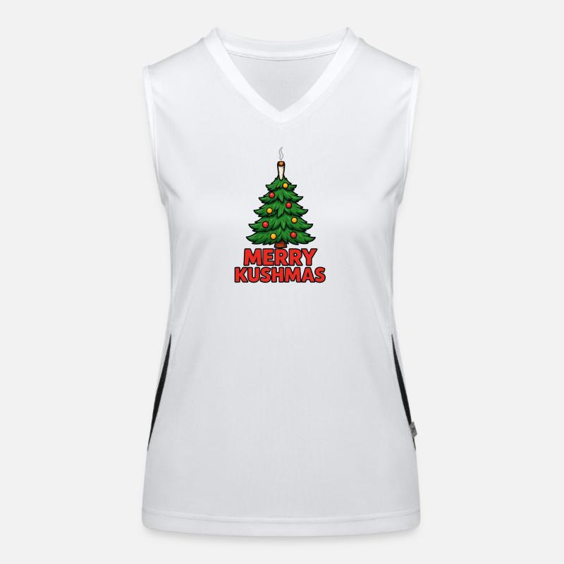 Conception de l’arbre de Noël de Kushma Débardeur respirant contrasté Femme