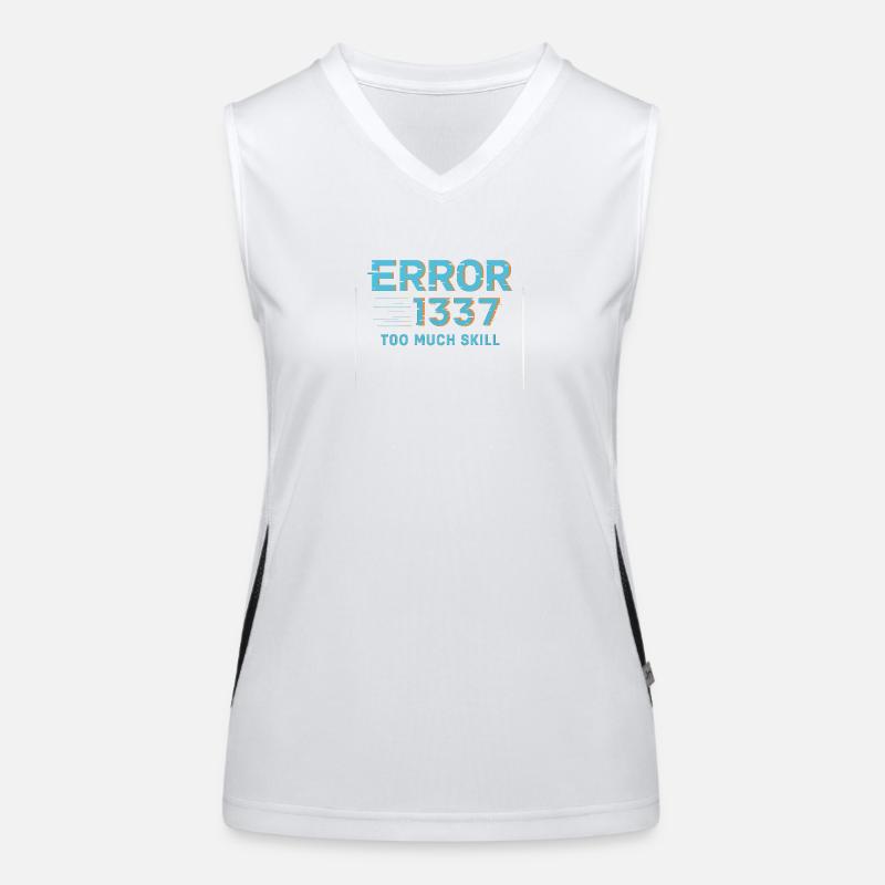 Error1337 Too Much Skill Women's Functional Contrast Tank Top