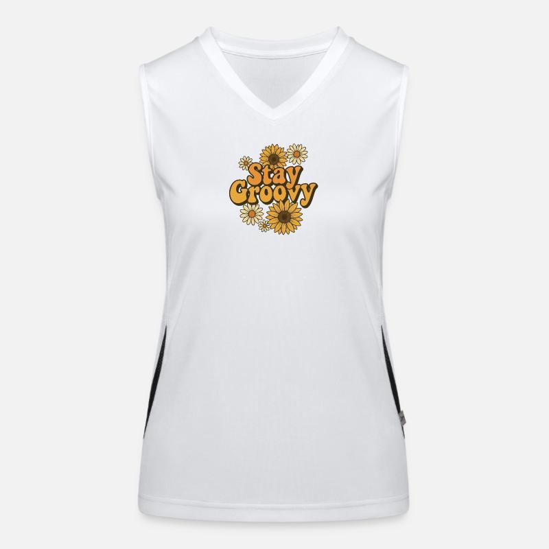 Bleiben Sie groovy Funktionelles Kontrast-Tank Top für Frauen