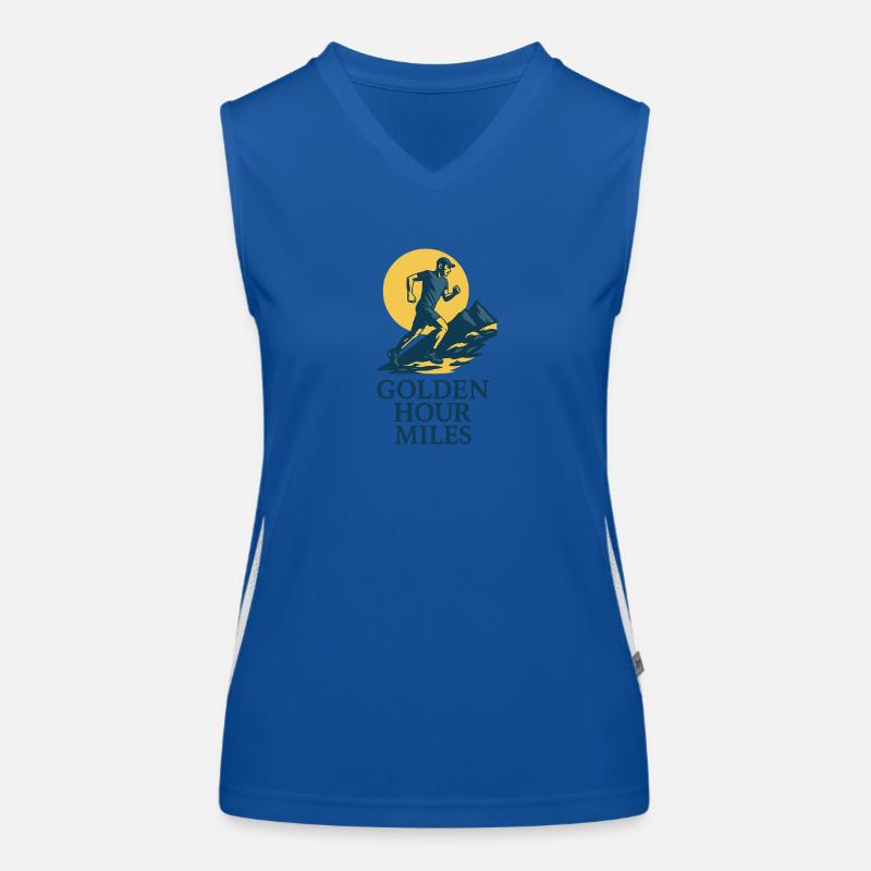 Golden Hour Miles Trail Runner Women's Functional Contrast Tank Top