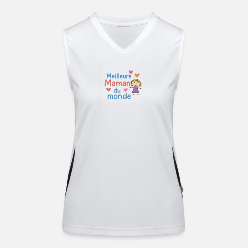 Beste Mutter der Welt Funktionelles Kontrast-Tank Top für Frauen