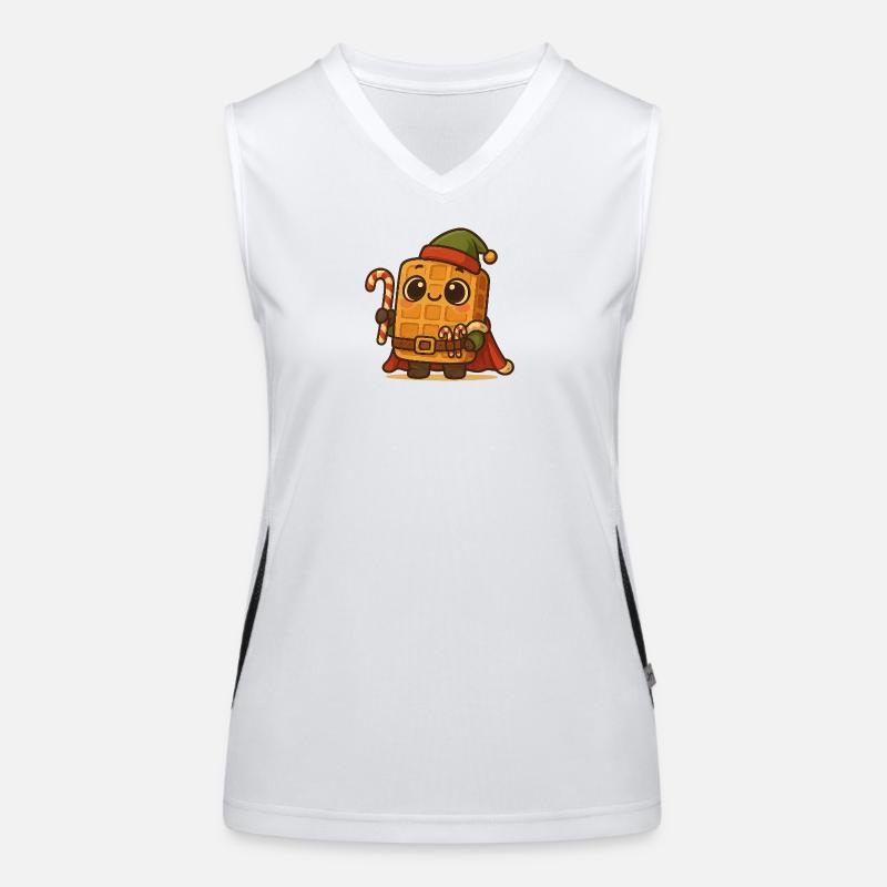 Gaufre de Noël Débardeur respirant contrasté Femme