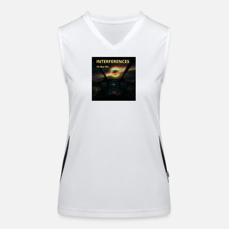 Nebula Cockpit Interference - Women's Functional Contrast Tank Top - white/black