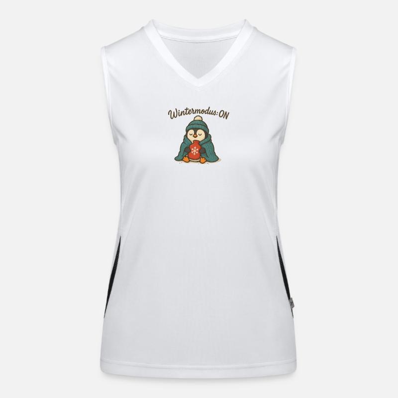 Mode hiver activé Débardeur respirant contrasté Femme