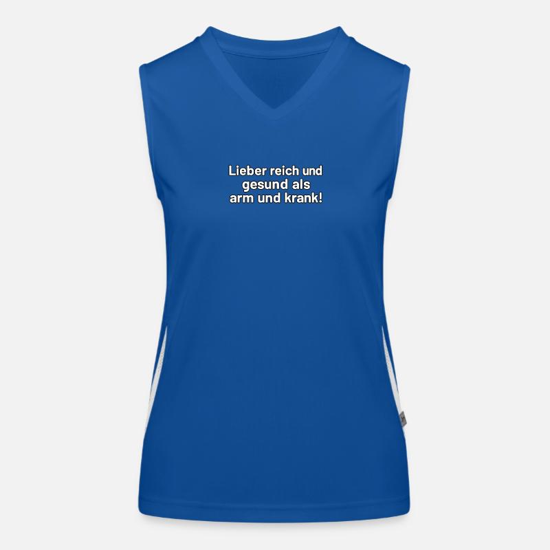 Better rich and healthy – Spruch Design Women's Functional Contrast Tank Top