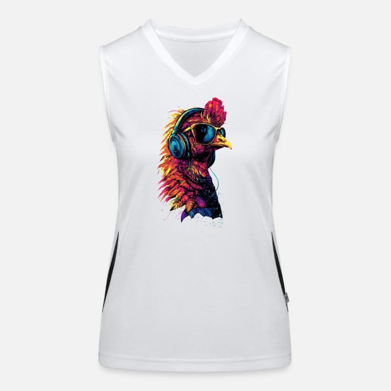 Dinde Poules Oiseaux Dinde Débardeur respirant contrasté Femme