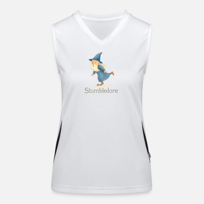 Stumbledore Zauberer (Medium Size) Funktionelles Kontrast-Tank Top für Frauen