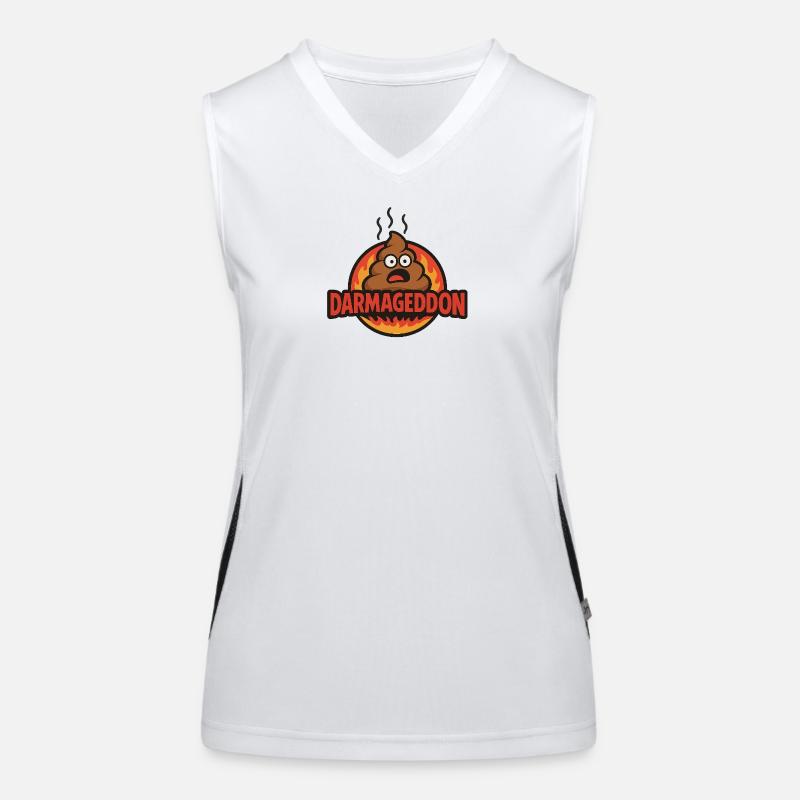 Darmageddon Funktionelles Kontrast-Tank Top für Frauen