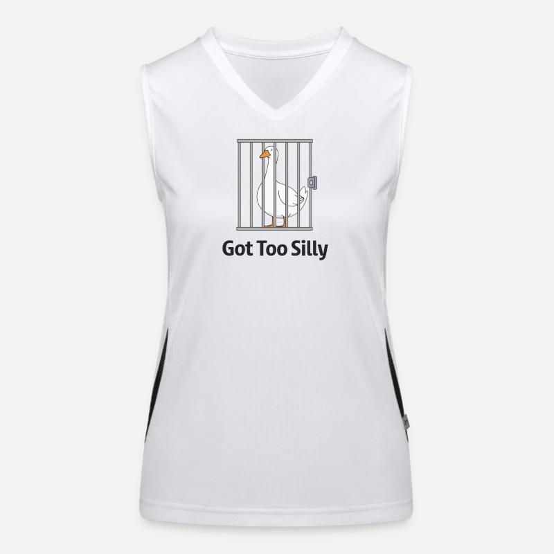 Goose – Wurde zu albern Funktionelles Kontrast-Tank Top für Frauen