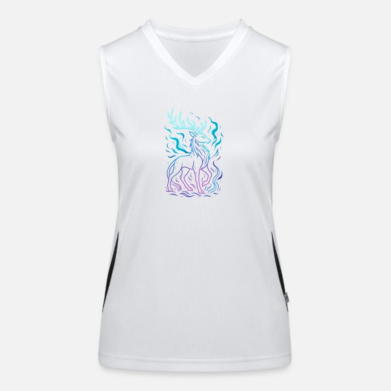 Neon Dragon's Line in Gradient Women's Functional Contrast Tank Top
