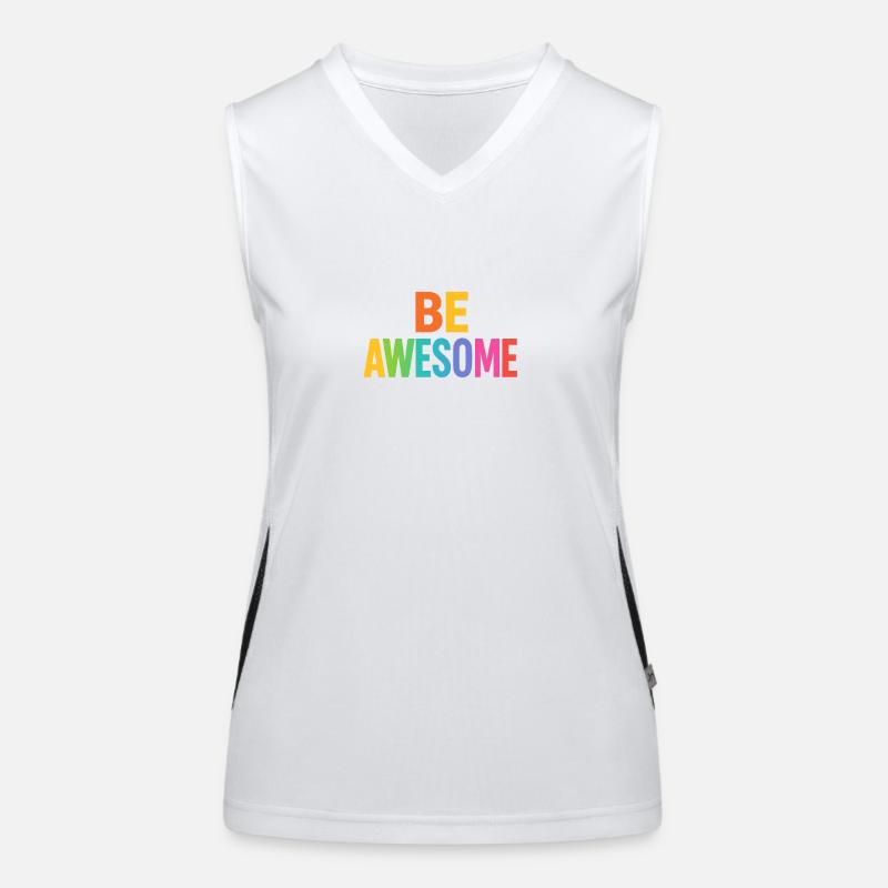 Be Awesome Regenbogen Boost Funktionelles Kontrast-Tank Top für Frauen