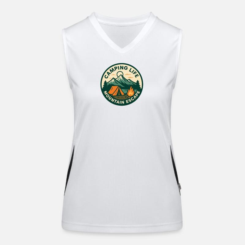 Bergcamping-Ausflug Funktionelles Kontrast-Tank Top für Frauen