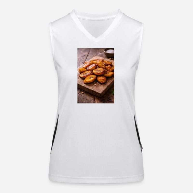 Fried Plantains (Dodo) Women's Functional Contrast Tank Top