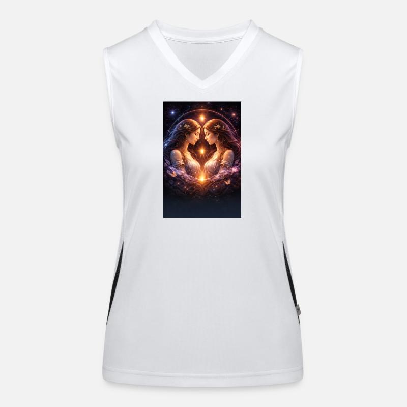 Zwilling Funktionelles Kontrast-Tank Top für Frauen