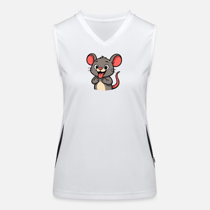 Naughty Mouse Women's Functional Contrast Tank Top
