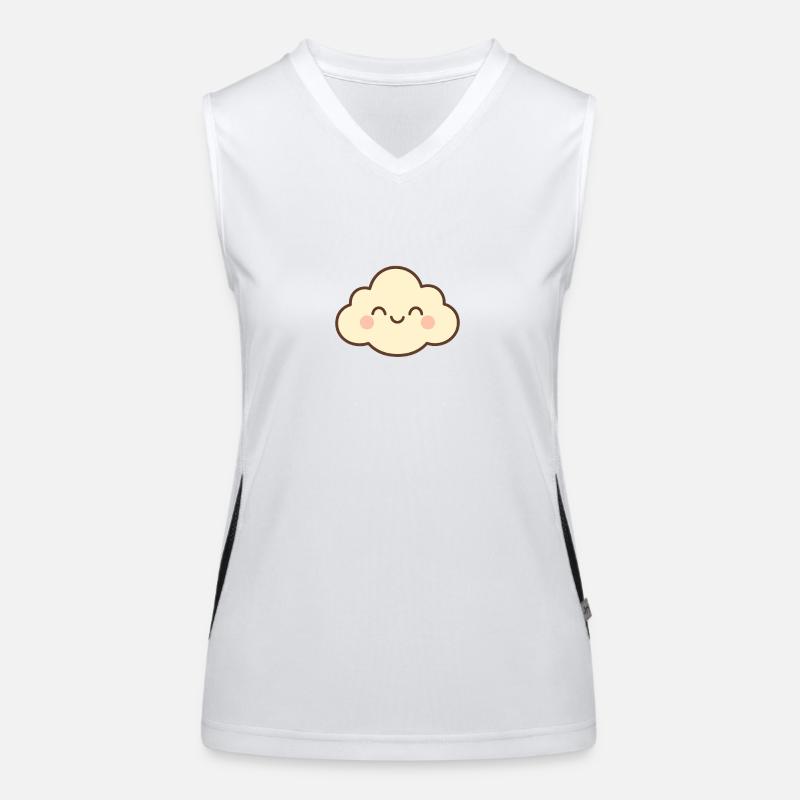 Cloud Sweet Smile Funktionelles Kontrast-Tank Top für Frauen