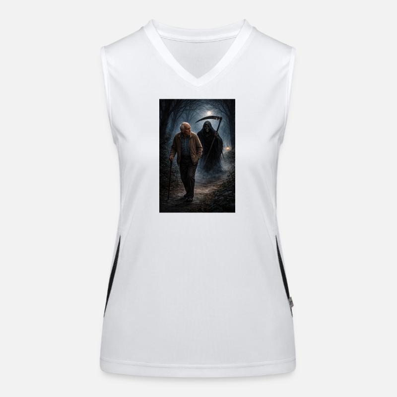 Der Tod folgt mir Funktionelles Kontrast-Tank Top für Frauen