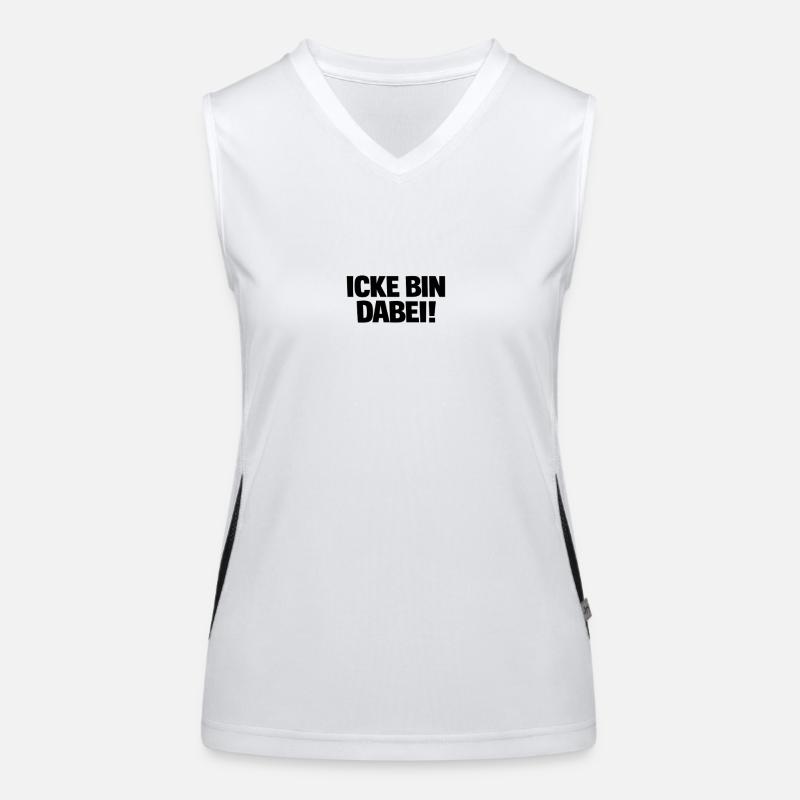 ICKE BIN DABEI! Berliner Style Funktionelles Kontrast-Tank Top für Frauen