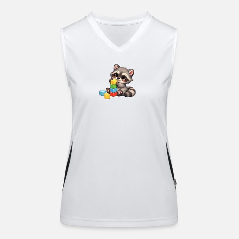 Bébé Oskar avec des blocs de construction Débardeur respirant contrasté Femme