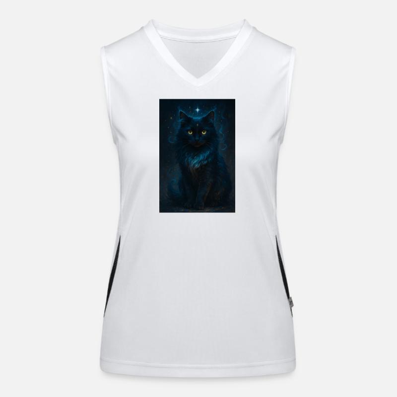RockyZoo60 - Women's Functional Contrast Tank Top - white/black