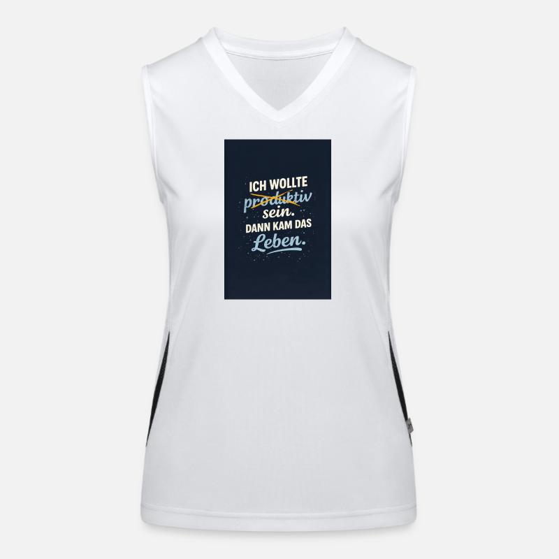 Productive? Then comes life. Women's Functional Contrast Tank Top
