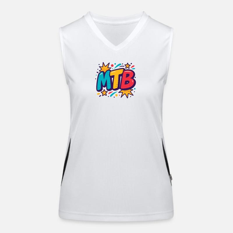 Pop Art VTT Bang Débardeur respirant contrasté Femme