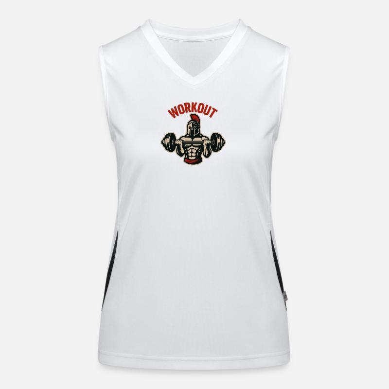 Gladiator-Hantel-Workout Funktionelles Kontrast-Tank Top für Frauen
