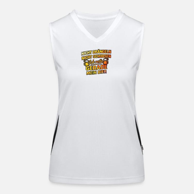 Rette mein bier Funktionelles Kontrast-Tank Top für Frauen