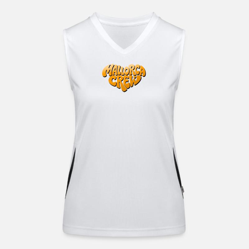 Mallorca Crew Bubble Logo Funktionelles Kontrast-Tank Top für Frauen